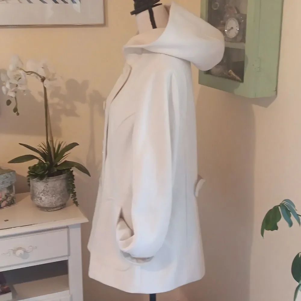 Shaver Lake White Wool Jacket. Classic. - Picture 4 of 10